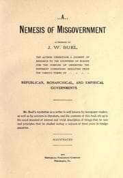 Tapa de A nemesis of misgovernment