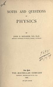 Tapa de Notes and questions in physics