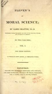 Tapa de Elements of moral science