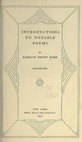 Tapa de Introduction to notable poems