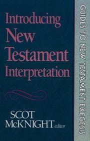 Tapa de Introducing New Testament Interpretation (Guides to New Testament Exegesis)