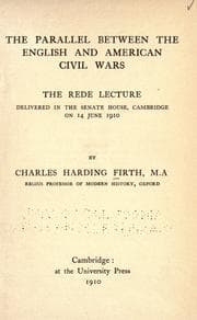 Tapa de The parallel between the English and American civil wars