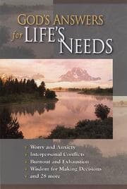 Tapa de God's answers for life's needs