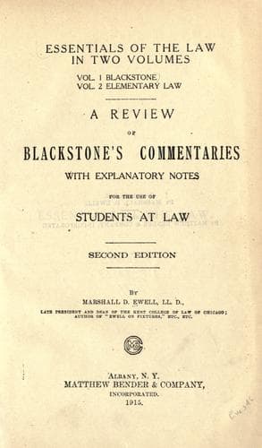 Tapa de Essentials of the law ..