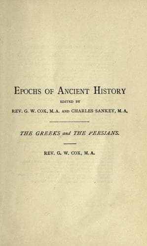 Tapa de The Greeks and the Persians