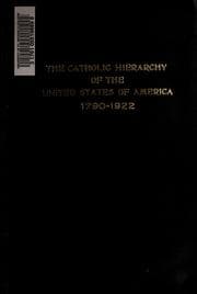 Tapa de The Catholic hierarchy of the United States, 1790-1922