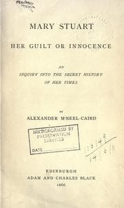 Tapa de Mary Stuart, her guilt or innocence