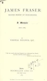 Tapa de James Fraser, second bishop of Manchester