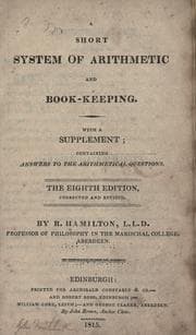 Tapa de A short system of arithmetic and book-keeping