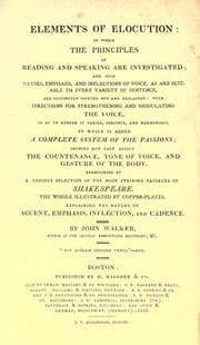 Tapa de Elements of elocution