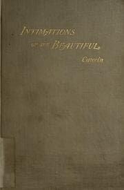 Tapa de Intimations of the beautiful
