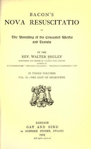 Tapa de Bacon's Nova resuscitatio