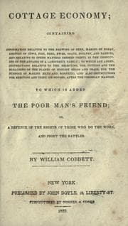 Tapa de Cobbett's poor man's friend; or, A defence of the rights of those who do the work and fight the battles