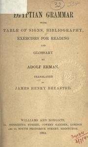 Tapa de Egyptian grammar