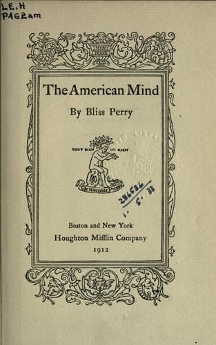 Tapa de The American mind.