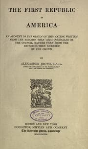 Tapa de The first republic in America