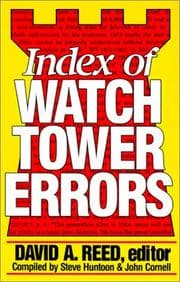 Tapa de Index of Watchtower errors, 1879 to 1989