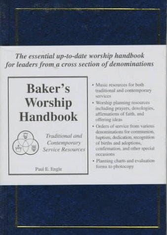 Tapa de Baker's worship handbook