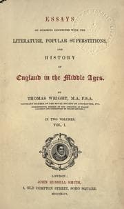 Tapa de Essays on subjects connected with the literature, popular superstitions, and history of England in the Middle Ages