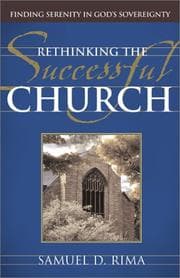 Tapa de Rethinking the Successful Church