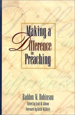 Tapa de Making a Difference in Preaching