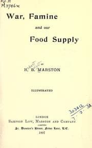 Tapa de War, famine and our food supply