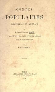 Tapa de Contes populaires recueillis en Agenais par M. Jean-François Bladé