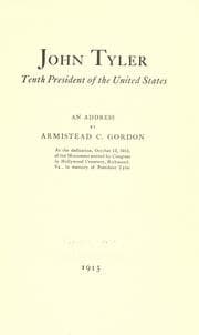 Tapa de John Tyler, tenth president of the United States
