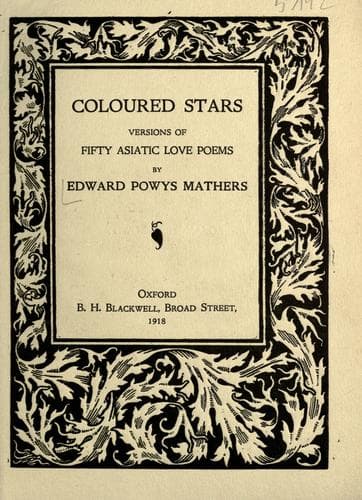 Tapa de Coloured stars
