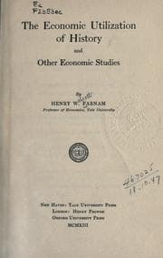 Tapa de The economic utilization of history
