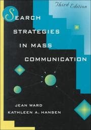 Tapa de Search strategies in mass communication
