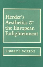 Tapa de Herder's aesthetics and the European Enlightenment