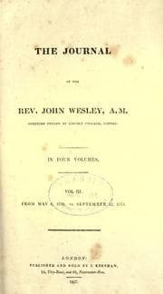 Tapa de The journal of the Rev. John Wesley