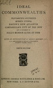 Tapa de Ideal commonwealths