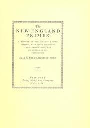 Tapa de The New England primer