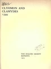 Tapa de Clyomon and Clamydes 1599