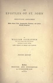 Tapa de The epistles of St. John