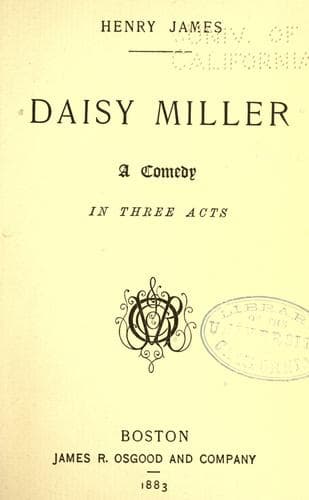 Tapa de Daisy Miller