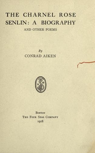 Tapa de The charnel rose, Senlin