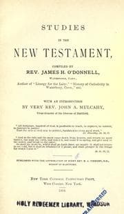 Tapa de Studies in the New Testament
