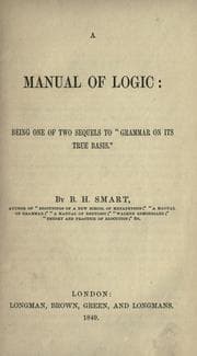 Tapa de A manual of logic