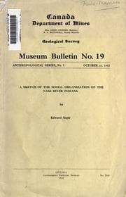 Tapa de A sketch of the social organization of the Nass River Indians