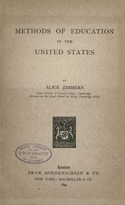 Tapa de Methods of education in the United States ...
