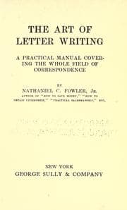 Tapa de The art of letter writing