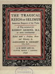 Tapa de The tragical reign of Selimus, sometime emperor of the Turks