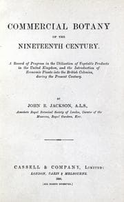 Tapa de Commercial botany of the nineteenth century