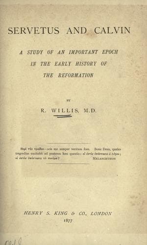 Tapa de Servetus and Calvin
