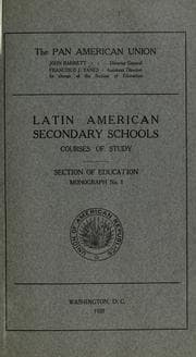 Tapa de Latin American secondary schools