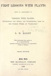 Tapa de First lessons with plants