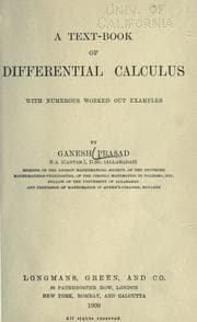 Tapa de A text-book of differential calculus